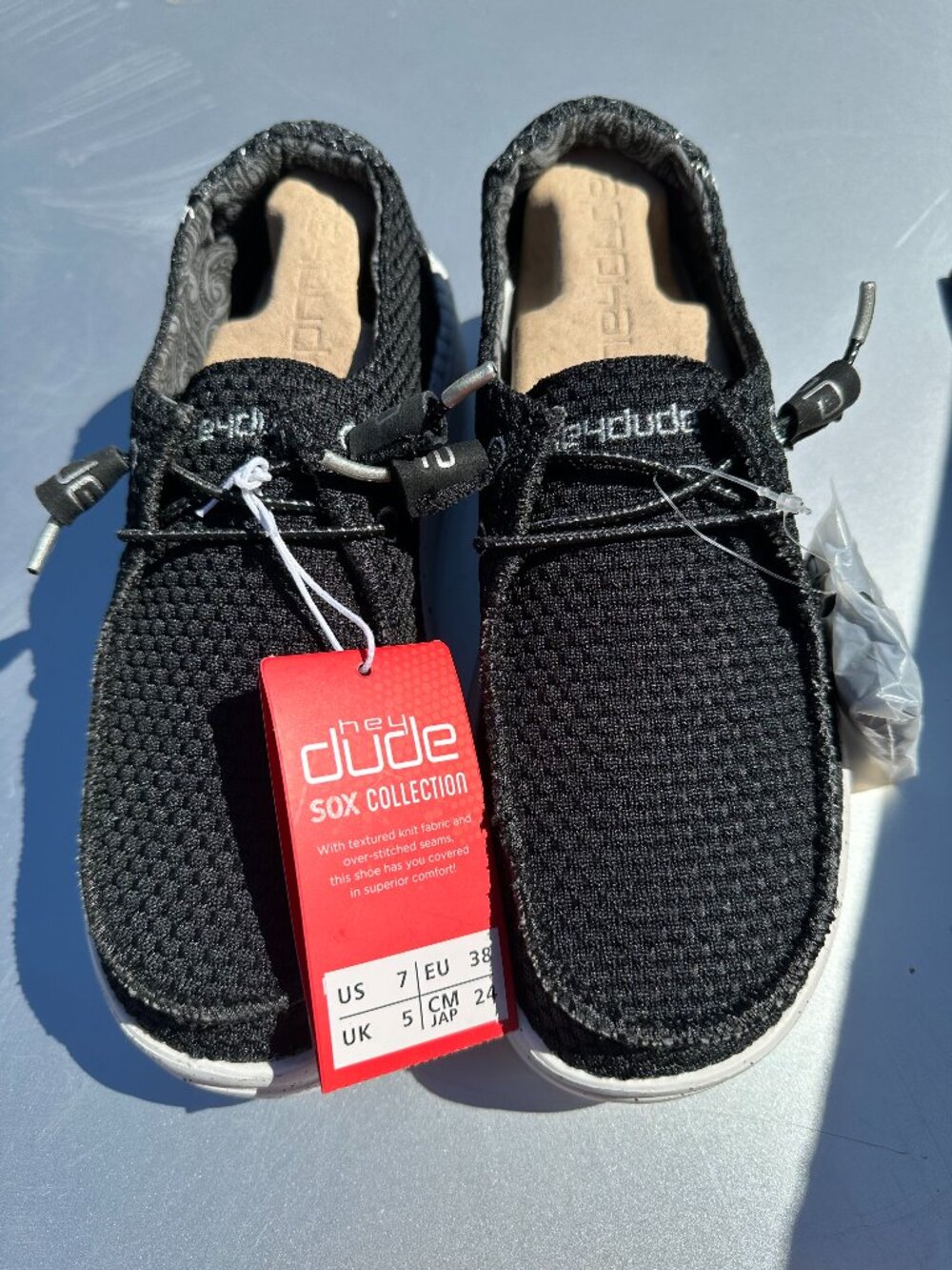 HEY DUDE WENDY RISE SOX TOTAL BLACK SILVER 7